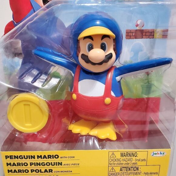 NIb World of Nintendo Super Mario Penguin Mario 4" Collectible Figure - Picture 3 of 8